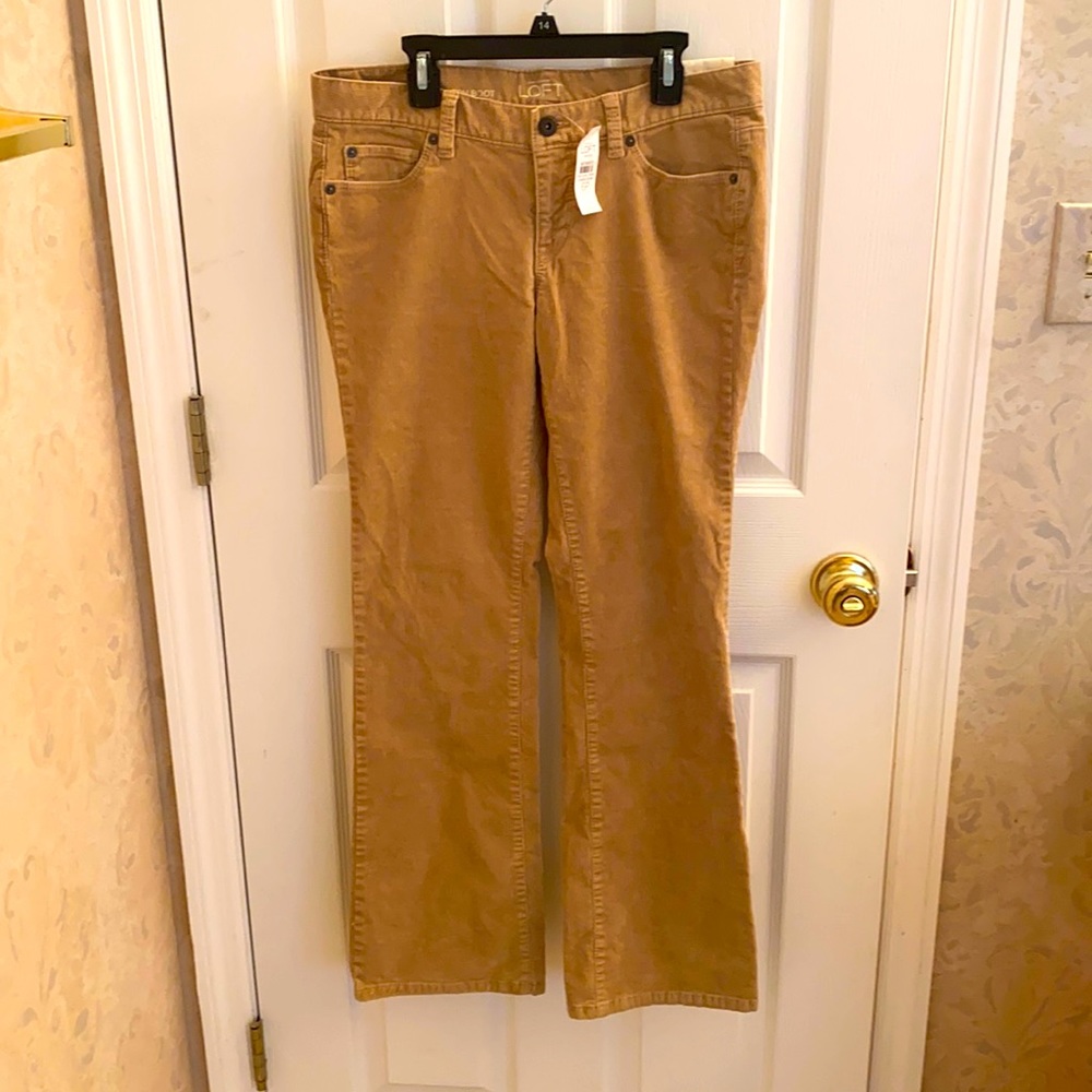 Ann Taylor Loft corduroy jeans  tan/light brown
